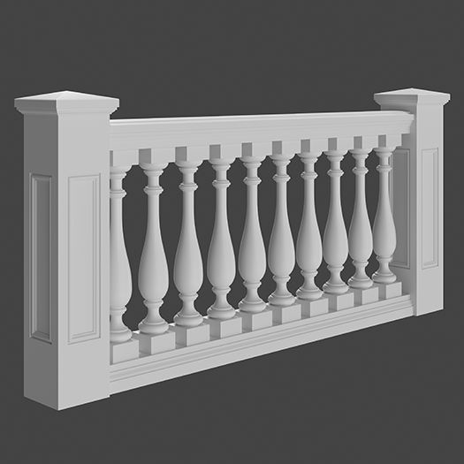 Balustru Spuma Poliuretanica Gaudi 4.71.101 785 x 120 x 120 mm